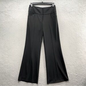 Antonio Melani Women's Black Fit and Flare Leg Dress Pants Carrer Stretch Size 2